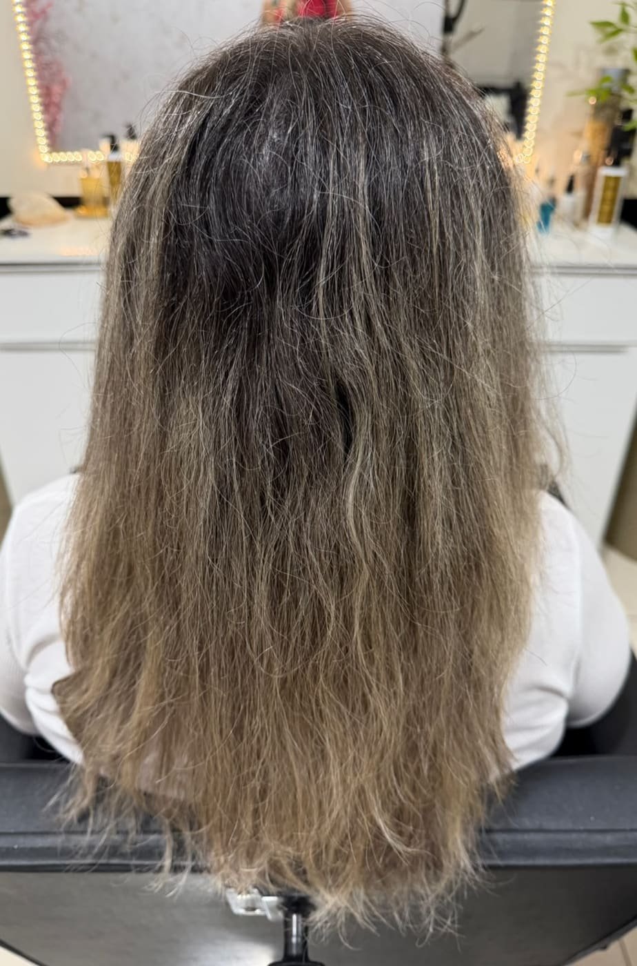 Mechas Loiras - Antes